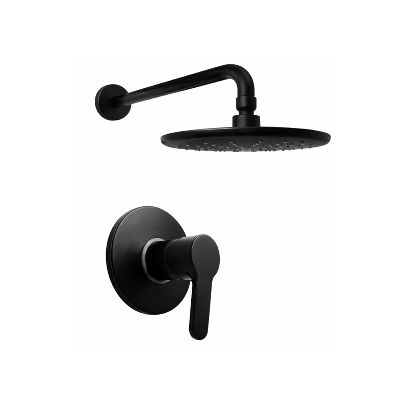 Grifería Ducha Monocomando Maui Con Salida Española Black Negro Vainsa